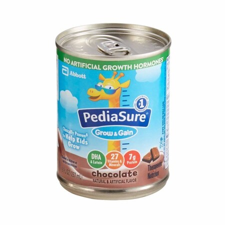 Pediasure Grow & Gain Pediatric Oral Supplement Chocolate Flavor 8 oz. Can Liquid Calories 67523